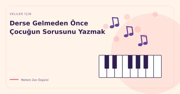 Derse Gelmeden Önce Çocuğun Sorusunu Yazmak