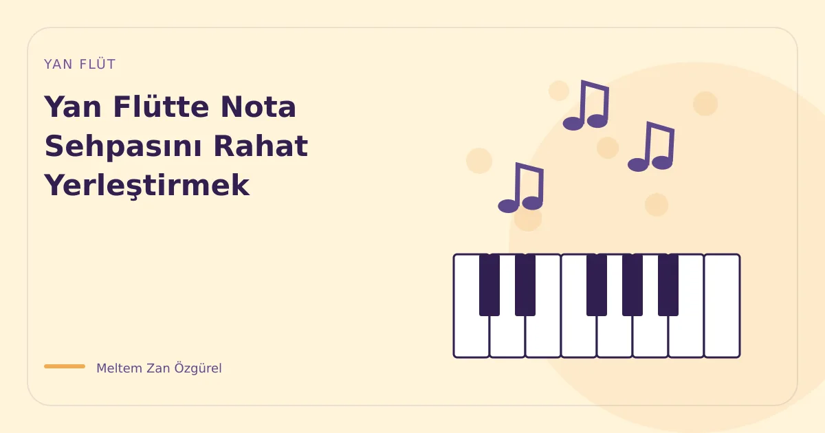 Yan Flütte Nota Sehpasını Rahat Yerleştirmek