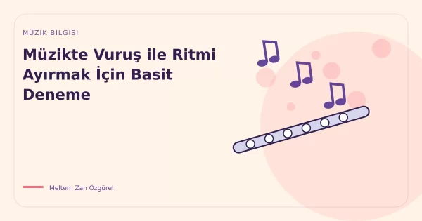 Müzikte Vuruş ile Ritmi Ayırmak İçin Basit Deneme
